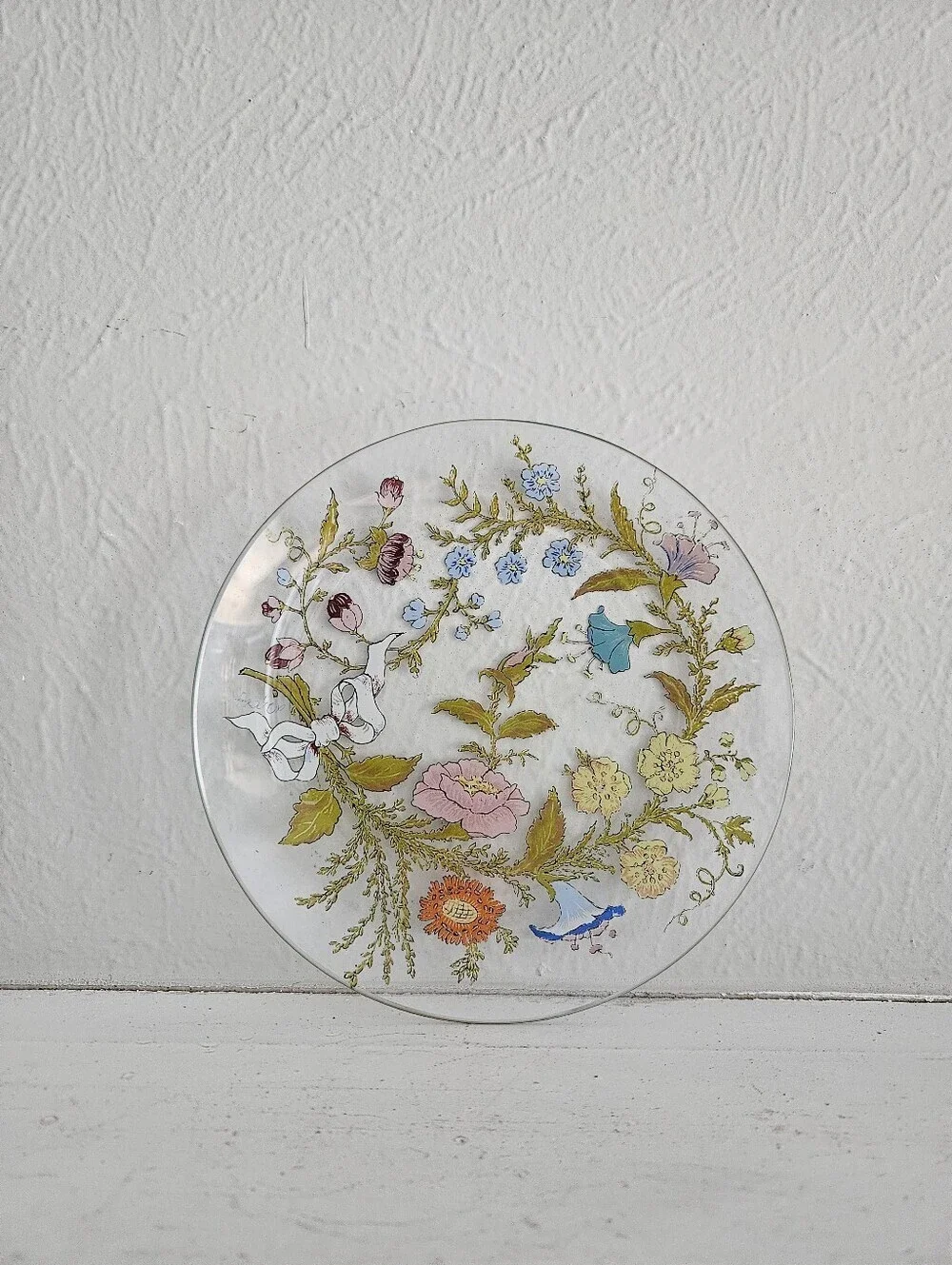 Vintage Dorothy C. Thorpe California Wildflowers Saucer Plate And Bowl Set